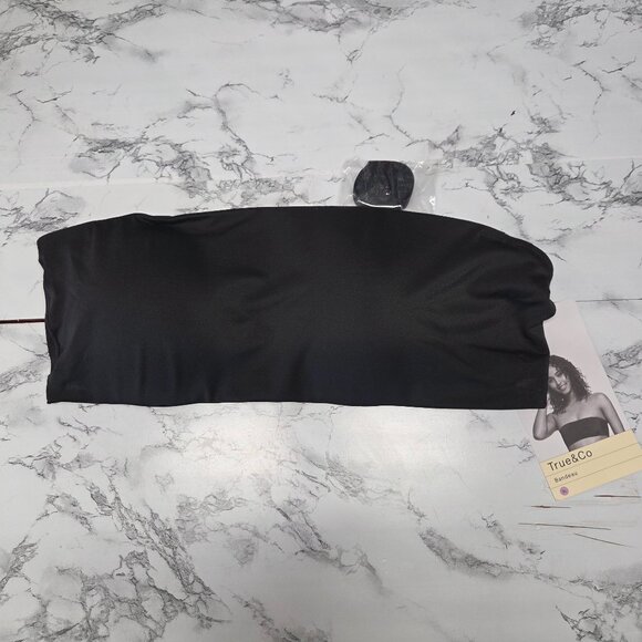True & Co. Other - True & Co Extra Large Black Bandeau with Removable Strap NWOT